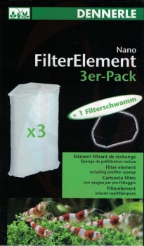 Dennerle Nano Ersatz-Filterelement 3er-Pack f&uuml;r Nano...