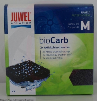 Juwel Kohleschwamm bioCarb M 2St&uuml;ck passend zu Bioflow 3.0 / Compact