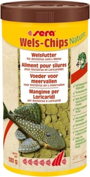sera Wels-Chips Nature 1000ml f&uuml;r raspelnde Welse
