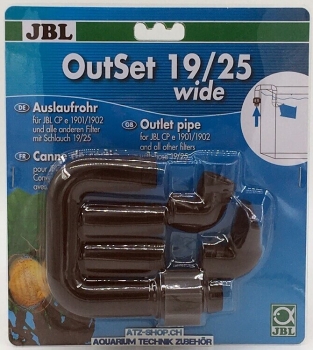 JBL OutSet wide 19/25 Wasserr&uuml;cklauf-Set mit Breitstrahlrohr f&uuml;r Aussenfilter