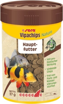 sera vipachips Nature 100ml Hauptfutter Bodenfutterchips