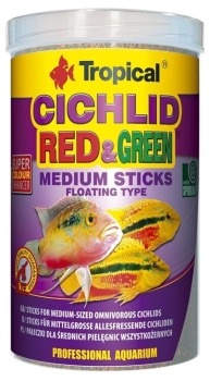 Tropical Cichlid Red &amp; Green Medium Sticks 250 ml