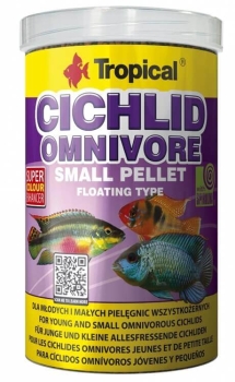 Tropical Cichlid Omnivore Small Pellet 250 ml