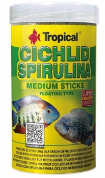 Tropical Cichlid Spirulina Medium Sticks 1000 ml