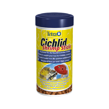 Tetra Cichlid Shrimp Sticks 250ml Hauptfutter f&uuml;r alle Fleisch fressenden Cichliden