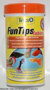 Tetra Fun Tips Futtertabletten 300 St&uuml;ck Hauptfutter...
