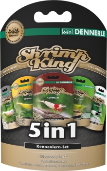Dennerle Shrimp King 5in1 5x6g Kennenlern-Set Hauptfutter...