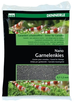 Dennerle Nano Garnelenkies 0.7-1.2mm Sulawesi schwarz 2kg